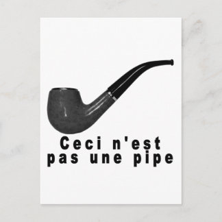 Ceci n'est pas une pipe krabble shirt.png briefkaart