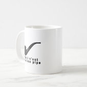 Ceci n'est pas une pipe krabble shirt.png koffiemok (Voorkant links)