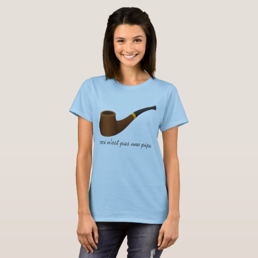 Ceci n'est pas une pipe t-shirt (Voorkant volledig)