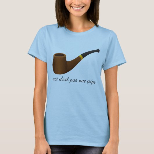 Ceci n'est pas une pipe t-shirt (Voorkant)