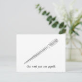 Ceci N'est Pas Une Pipette Briefkaart (Staand voorkant)