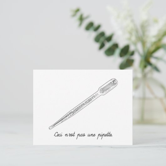 Ceci N'est Pas Une Pipette Briefkaart (Staand voorkant)