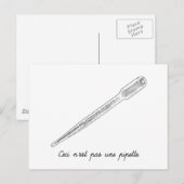 Ceci N'est Pas Une Pipette Briefkaart (Voorkant / Achterkant)