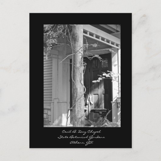 Cecil B. Dagkapel, botanische tuinen, Athene, GA Briefkaart (Voorkant)