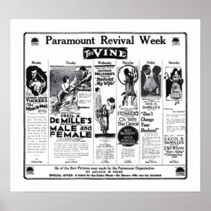 Cecil B. DeMille 1922  filmadvertenties poster