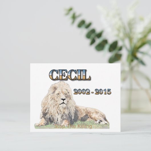 Cecil de Lion Briefkaart (Staand voorkant)