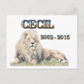 Cecil de Lion Briefkaart (Voorkant)