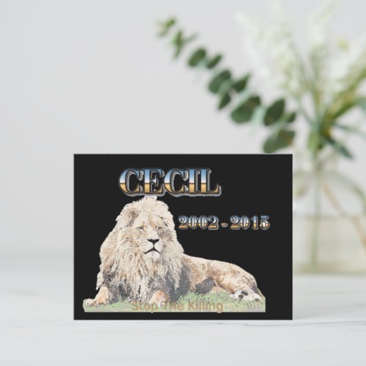Cecil de Lion Briefkaart (Staand voorkant)