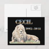 Cecil de Lion Briefkaart (Voorkant / Achterkant)
