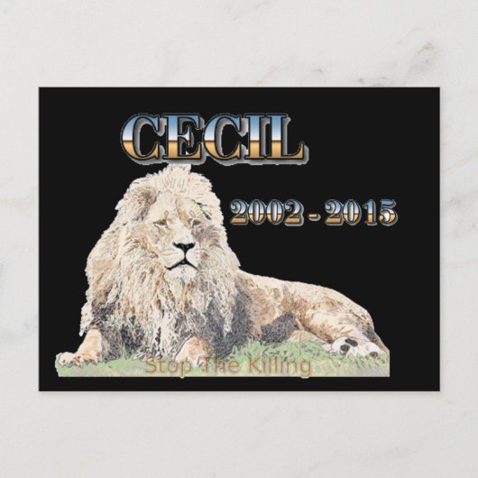 Cecil de Lion Briefkaart (Voorkant)