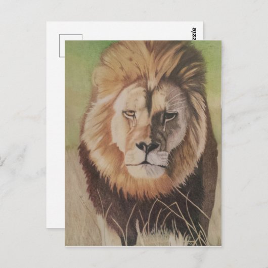 Cecil de Lion Briefkaart (Voorkant / Achterkant)