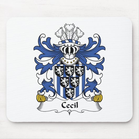 Cecil Family Crest Muismat (Voorkant)