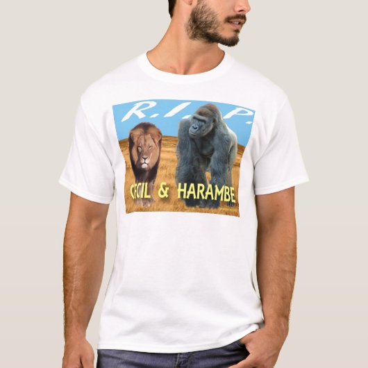 Cecil & Harambe T-shirt (Voorkant)