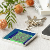 Cecil Hotel Photo Premium Sleutelhanger (Zijkant)