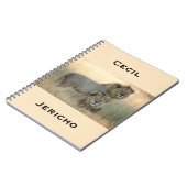 Cecil & Jericho broederleeuwen uit Afrika Notitieboek (Linkerzijde)