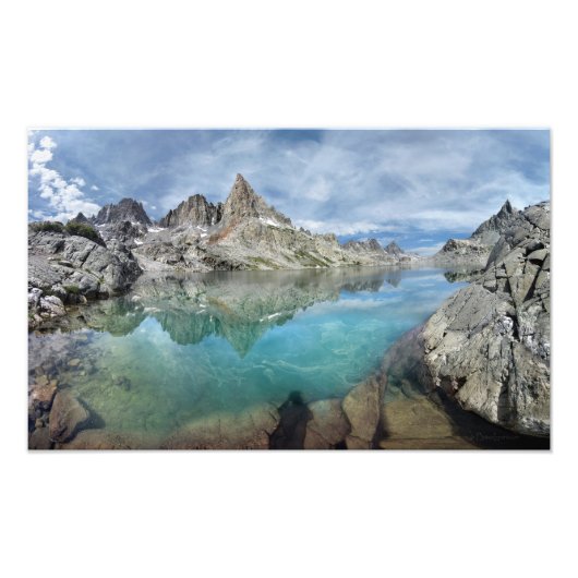 Cecile Lake / Minarets - Ansel Adams Wilderness Foto Afdruk (Voorkant)