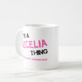 Cecilia ding dat je niet zou begrijpen T-Shirt Koffiemok (Voorkant links)