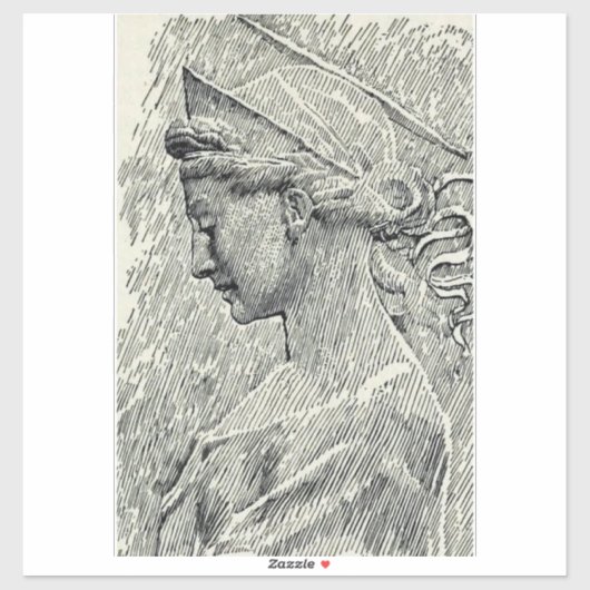 Cecilia maagd en martelares sticker (Vel)