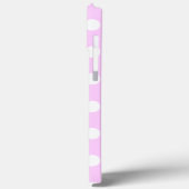 Cecilia Name Sjabloon Pink and White Polka Dots Case-Mate iPhone Case (Achterkant / Links)