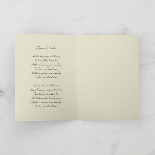 Cecilia Patrones van religieuze musici Kaart (Binnen)