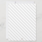 Cecilia: Traditionele bruiloft uitnodiging (zwart) (Achterkant)