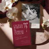 CECILIA Uitnodiging voor trouwfeest in Bourgondië