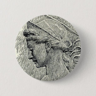Cecilia van Rome maagd en martelares Ronde Button 5,7 Cm