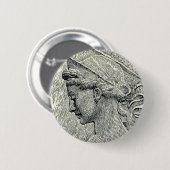 Cecilia van Rome maagd en martelares Ronde Button 5,7 Cm (Voorkant /achterkant)