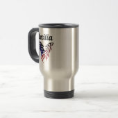 Cecilia's Eagle Flag Travel Mug Reisbeker (Voorkant links)
