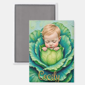 CECILY ~ In de kool Patch ~ Magneet (Voorkant / Achterkant)