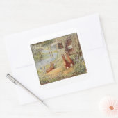 Cecily Parsley's Nursery Rhymes van Beatrix Potter Vierkante Sticker (Envelop)