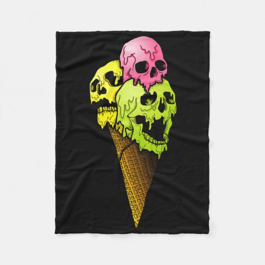 Cecream Horror Colorful Halloween D Fleece Deken (Voorkant)