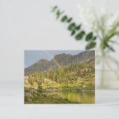 Cecret Lake met regenboog boven Devil's Castle, Briefkaart (Staand voorkant)