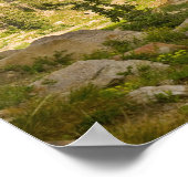 Cecret Lake met regenboog boven Devil's Castle, Poster (Hoek)