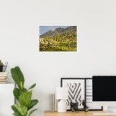 Cecret Lake met regenboog boven Devil's Castle, Poster (Thuiskantoor)