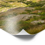 Cecret Lake met regenboog over het kasteel van Dev Foto Afdruk (Hoek)