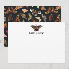 Cecropia Moth Gepersonaliseerde briefpapier Kaart