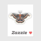 Cecropia Moth Sticker (Vel)