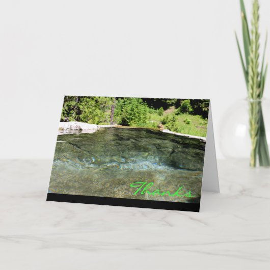 CEDA - Dank u ~ Weir Hot Springs Bedankkaart (Voorkant)
