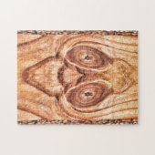 Cedar Abstracte houtkunst Legpuzzel (Horizontaal)