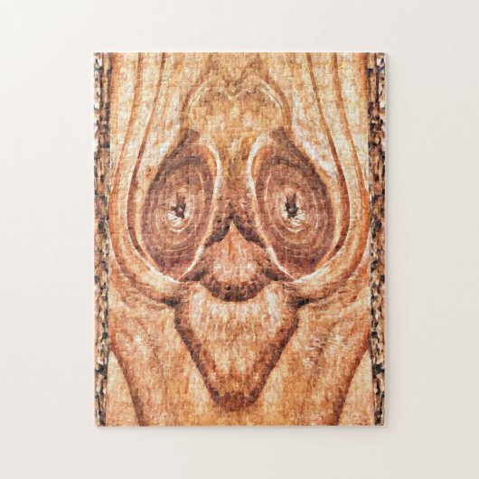 Cedar Abstracte houtkunst Legpuzzel (Verticaal)