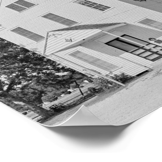 Cedar Bayou Lodge Hall fotoprint Poster (Hoek)