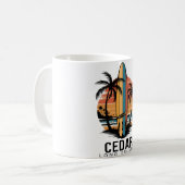 Cedar Beach Long Island Surfen Surfer _1 Koffiemok (Voorkant links)