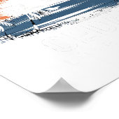 Cedar Beach Long Island Surfen Surfer Poster (Hoek)