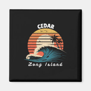 Cedar Beach Long Island Vrouwen Mannen Surfboardin Magneet