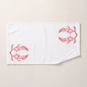 Cedar bladeren op een badkamer handdoek set (Handdoek)