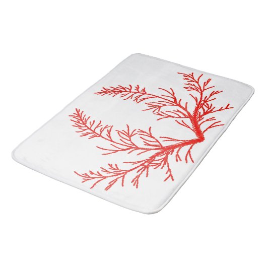 Cedar bladeren op een badmat (Gekanteld)