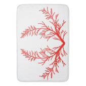 Cedar bladeren op een badmat (Voorkant Verticaal)