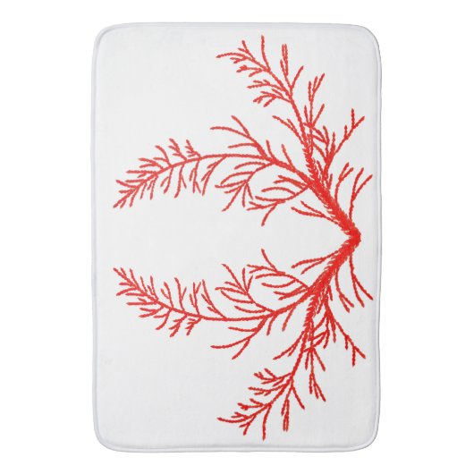 Cedar bladeren op een badmat (Voorkant Verticaal)