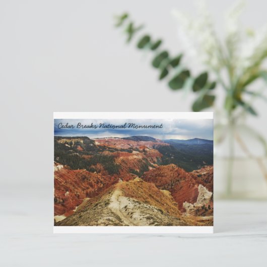 Cedar Breaks Nationaal Monument Briefkaart (Staand voorkant)